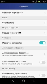 Pulsa Bloqueo de tarjeta SIM.
