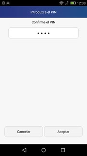 Vuelve a introducir el código de seguridad y pulsa Aceptar.
