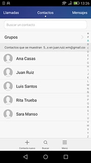 Pulsa Contacto nuevo.