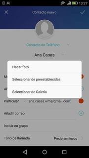 Para tomar una nueva fotografía:Pulsa Hacer foto.