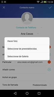 Para añadir una imagen existente:Pulsa Seleccionar de Galería.