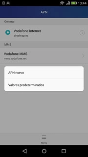 Pulsa APN nuevo.