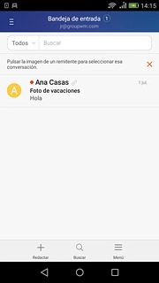 Pulsa el icono de inicio para terminar y regresar a la pantalla de inicio.