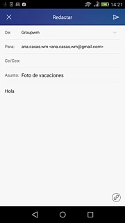 Pulsa el icono de anexos.