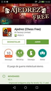 Sigue las indicaciones de la pantalla para instalar la app.Pulsa el icono de inicio para regresar a la pantalla de inicio.