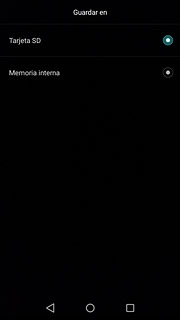 Pulsa Tarjeta SD o Memoria interna.