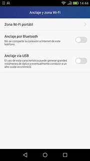 Pulsa Zona Wi-Fi portátil.