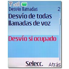 Desvío si ocupado