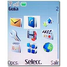 Vaya a Guía y pulse la tecla de navegación.