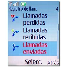Llamadas enivadas
