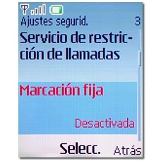 Vaya a Marcación fija y pulse la tecla de navegación.