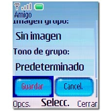 Vaya a Guardar y pulse la tecla de navegación.