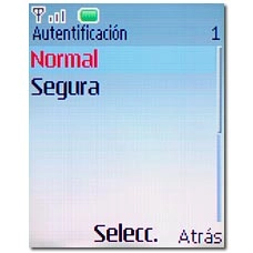 Vaya a Normal y pulse la tecla de navegación.