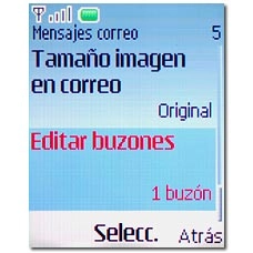 Vaya a Editar buzones y pulse la tecla de navegación.