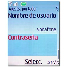 Vaya a Contraseña y pulse la tecla de navegación.
