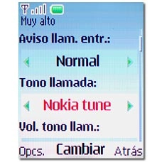 Tono llamada, véase 3b.