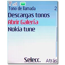 Si selecciona Abrir Galería: