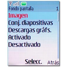 Elija uno de los ajustes siguientes:Imagen, véase 2a.