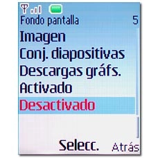 Desactivado, véase 2e.