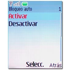 Pulse Activar o Desactivar y pulse la tecla de navegación.