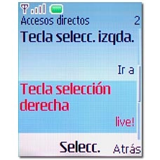 Tecla selección derecha, véase 2b.