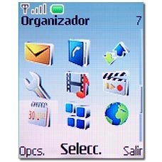 Vaya a Organizador y pulse la tecla de navegación.