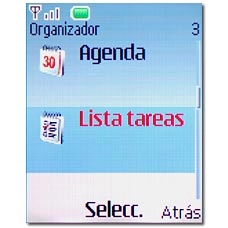 Vaya a Lista tareas y pulse la tecla de navegación.