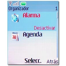 Vaya a Alarma y pulse la tecla de navegación.