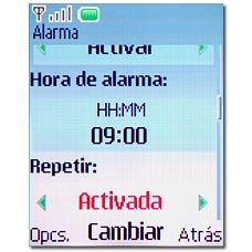 Vaya a Repetir y pulse la tecla de navegación.