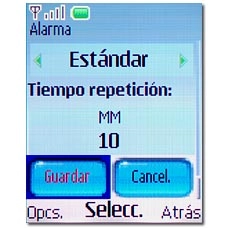 Vaya a Guardar y pulse la tecla de navegación.