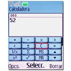 Elija C y pulse la tecla de navegación.