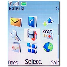 Vaya a Galería y pulse la tecla de navegación.
