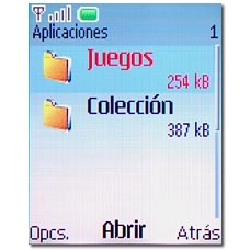 Vaya a Juegos o Colección y pulse la tecla de navegación.