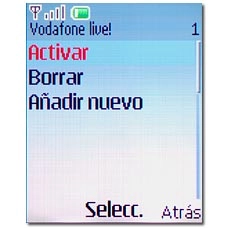 Vaya a Activar y pulse la tecla de navegación.