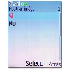 Elija Sí o No y pulse la tecla de navegación.