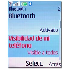 Vaya a Visibilidad de mi teléfono y pulse la tecla de navegación.