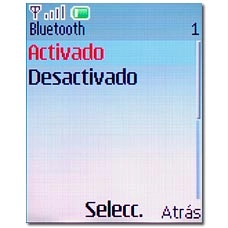 Elija Activado o Desactivado y pulse la tecla de navegación.