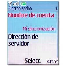 Vaya a Nombre de cuenta y pulse la tecla de navegación.