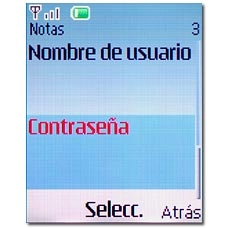 Vaya a Contraseña y pulse la tecla de navegación.