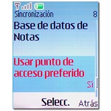 Vaya a Usar punto de acceso preferido y pulse la tecla de navegación.