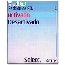 Elija Activado o Desactivado y pulse la tecla de navegación.