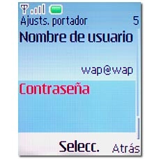 Vaya a Contraseña y pulse la tecla de navegación.