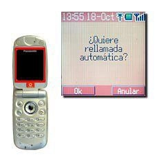 Si al realizar una llamada, el número está comunicando, la pantalla mostrará ¿Quiere rellamada automática?.