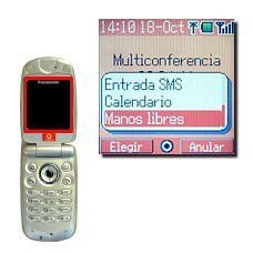 Vaya a Manos libres y pulse la Tecla de navegación para poder hablar con las manos libres.