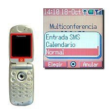 Vaya a Normal y pulse la Tecla de navegación para regresar a la conversación sujetando el teléfono.