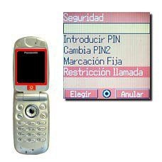 Vaya a Restricción llamada y pulse la Tecla de navegación.