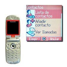 Vaya a Lista de contactos y pulse la Tecla de navegación.