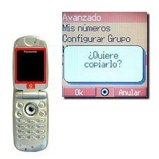 La pantalla muestra ¿Quiere copiarlo?.