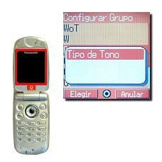 Vaya a Tipo de Tono y pulse la Tecla de navegación.