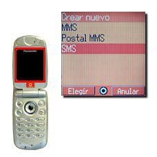 Vaya a SMS y pulse la Tecla de navegación.